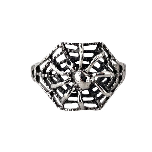 Spider Web Ring Sterling Silver