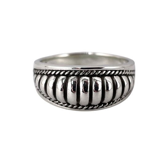 Bead Rope Ring Sterling Silver