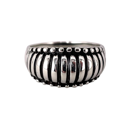 Bead Row Ring Sterling Silver