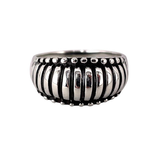 Bead Row Ring Sterling Silver