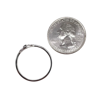 Round Bead Oval Ring Sterling Silver