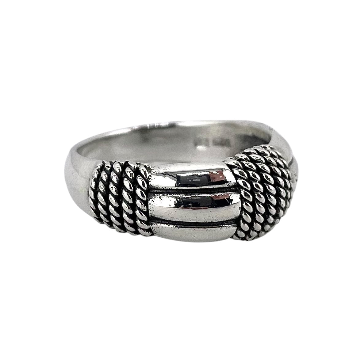 Rope Wrap Ring Sterling Silver