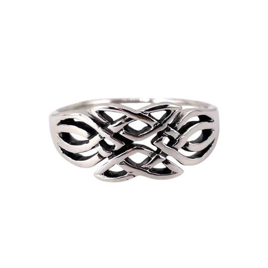 Weave Link Ring Sterling Silver