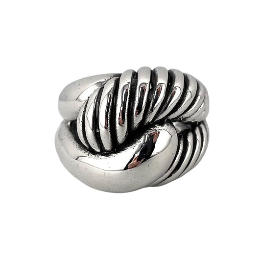 Rope Twist Ring Sterling Silver