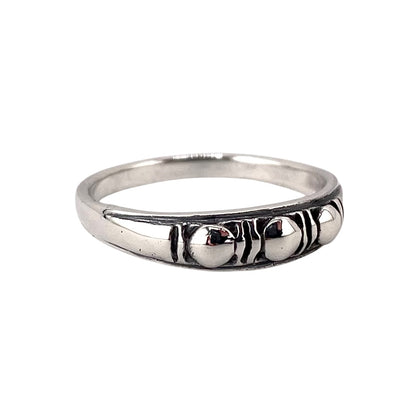 Circle Dot Ring Sterling Silver