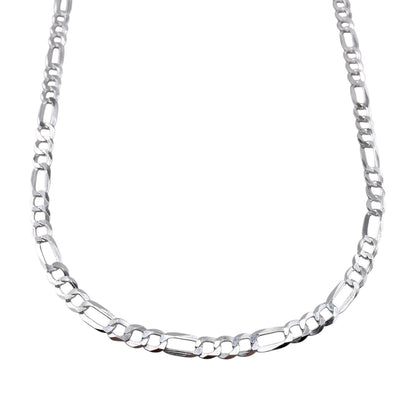 Sterling Silver Figaro Light 150 5.8mm Bracelet Chain Italian Italy Solid .925