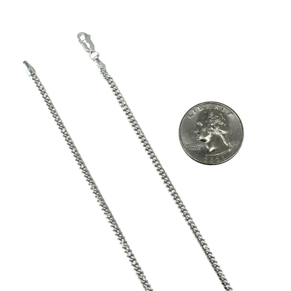 Sterling Silver Miami Cuban 080 2.8mm Bracelet Chain Italian Italy Solid Mens Jewelry