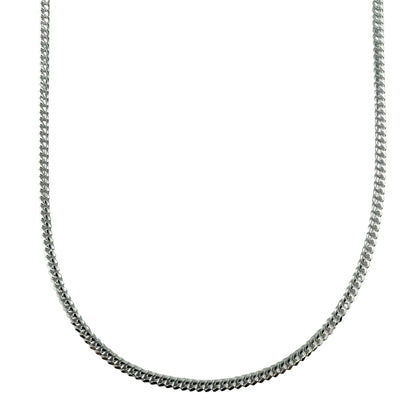 Sterling Silver Miami Cuban 100 3.3mm Bracelet Chain Italian Italy Solid Mens Jewelry