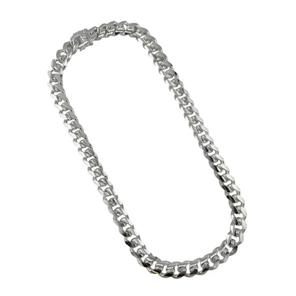 Sterling Silver Miami Cuban 350 12mm Box Lock Bracelet Chain Italian Italy Solid Mens Jewelry
