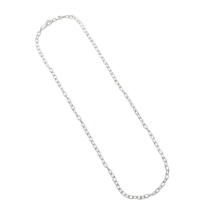Sterling Silver D/C Oval Rolo 080 3.8mm Necklace Chain Italian Italy Solid .925 Jewelry