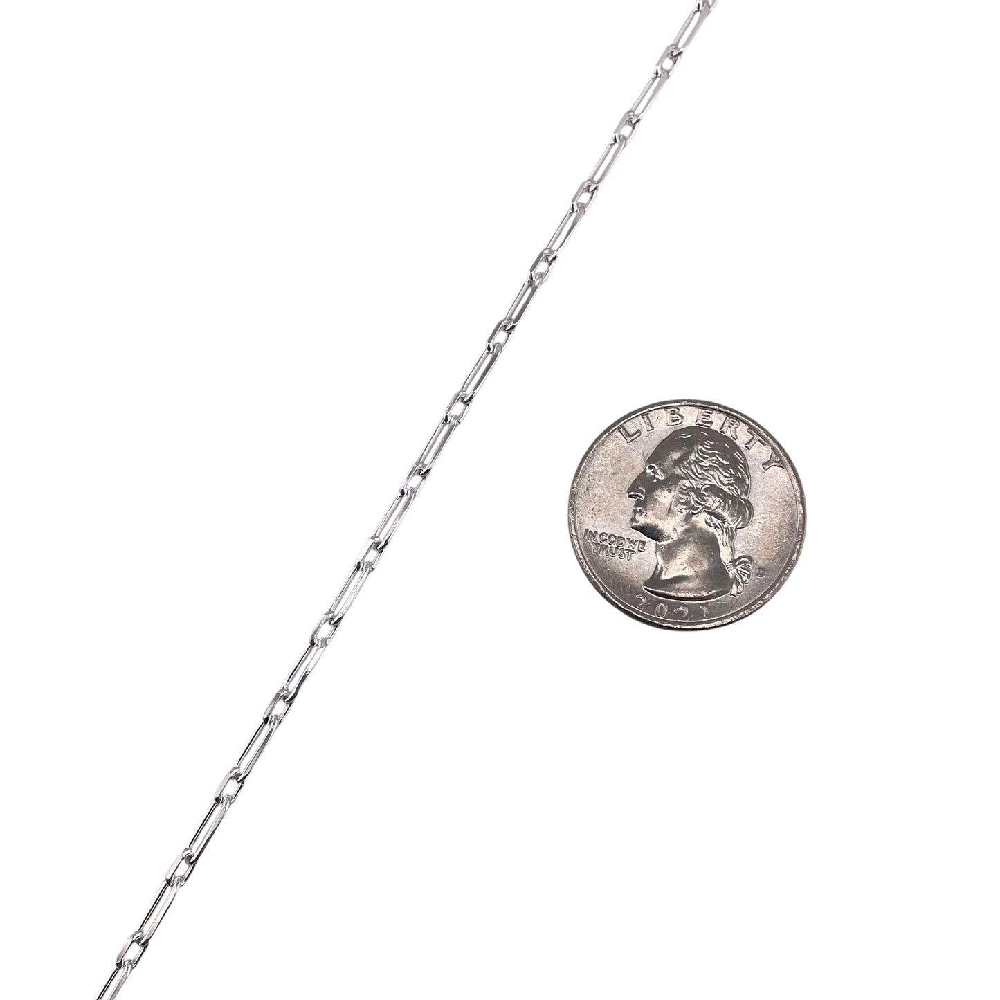 Sterling Silver Figaro Rolo D/C 080 2.8mm Bulk Chain (5 FT Pack)