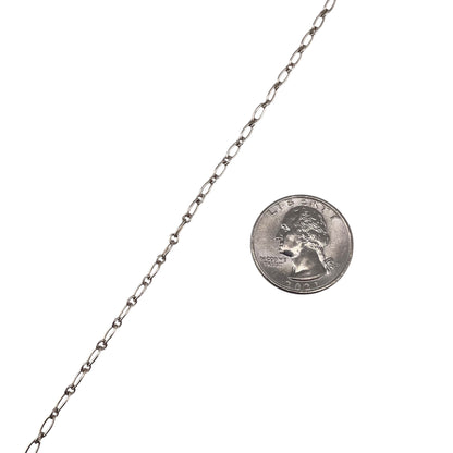 Sterling Silver Figaro Rolo 060 2.5mm Bulk Chain (5 FT Pack)
