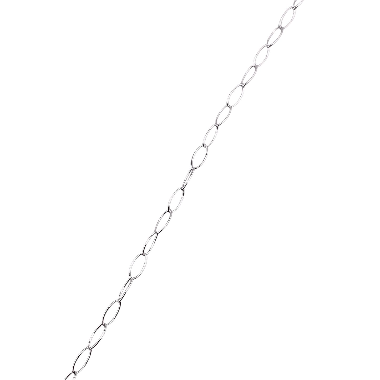 Long Oval Rolo 050 3.3mm Sterling Silver Bulk Chain By the Foot