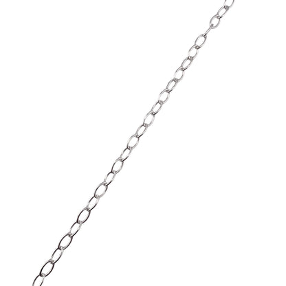 Sterling Silver Long Oval Rolo Round Wire 080 3.6mm Bulk Chain (5 FT Pack)