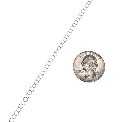 Sterling Silver Round Rolo 040 3.5mm Bulk Chain (5 FT Pack)