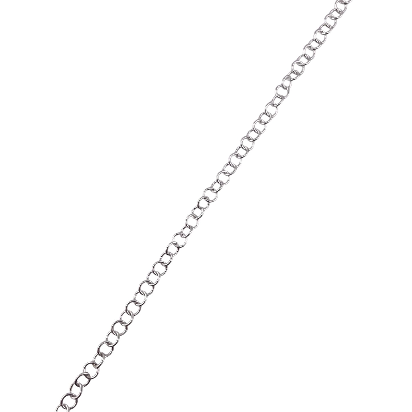 Sterling Silver Round Rolo 080 5mm Bulk Chain (5 FT Pack)