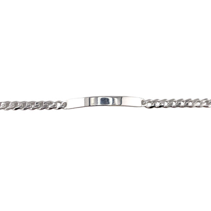 Sterling Silver Curb 150 5.4mm ID Bracelet Chain Italian Italy Solid Mens Jewelry