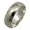 Sterling Silver 6mm Plain Half Round Wedding Band Ring Sizes 4-15