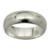 Sterling Silver 6mm Plain Half Round Wedding Band Ring Sizes 4-15
