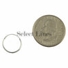 Sterling Silver 1.2mm x 14mm Endless Hoop Earrings Round Genuine Solid .925 Jewelry