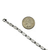 Sterling Silver Blue Lab Opal Oval Tennis Bracelet