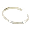 Elaine Tahe Sterling Silver Triangle Wire Plain 4.5mm Navajo Bracelet
