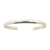 Elaine Tahe Sterling Silver Navajo Half Round Plain 5mm Bracelet