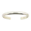 Elaine Tahe Sterling Silver Navajo Half Round Plain 6.5mm Bracelet