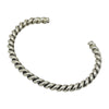Elaine Tahe Sterling Silver Navajo 5mm Rope Bracelet
