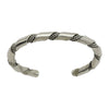 Elaine Tahe Sterling Silver Navajo Plain 2 Rope Twist 6mm Bracelet