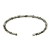 Elaine Tahe Sterling Silver Navajo Plain 2 Rope Twist 3.5mm Bracelet