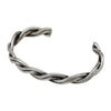 Elaine Tahe Sterling Silver Navajo Twist Bracelet