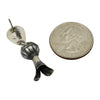 Lenora Garcia Sterling Silver Navajo Squash Blossom Post Earrings