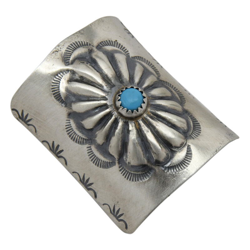 Ryan Begay Turquoise Pony Tail Hair Holder Sterling Silver Navajo