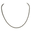 Sterling Silver Navajo Pearl 4mm Oxidize Bead Necklace. Available from 14" to 60"
