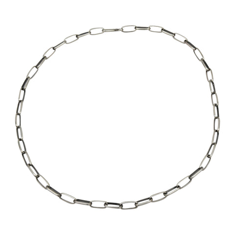 Elaine Tahe Sterling Silver Triangle Wire Plain 5.2mm Navajo Bracelet