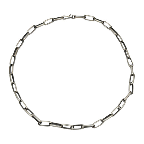 Elaine Tahe Sterling Silver Triangle Wire Plain 5.2mm Navajo Bracelet