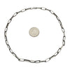 Sally Shirley Sterling Silver Navajo 12 gauge Half Round Plain Handmade Chain. Available from 18" to 30"