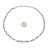 Sally Shirley Sterling Silver Navajo 13 gauge Half Round Plain Handmade Chain. Available from 24" to 30"