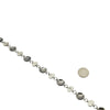 James McCabe Sterling Silver Turquoise & Mercury Dime Alternating Link Navajo Necklace