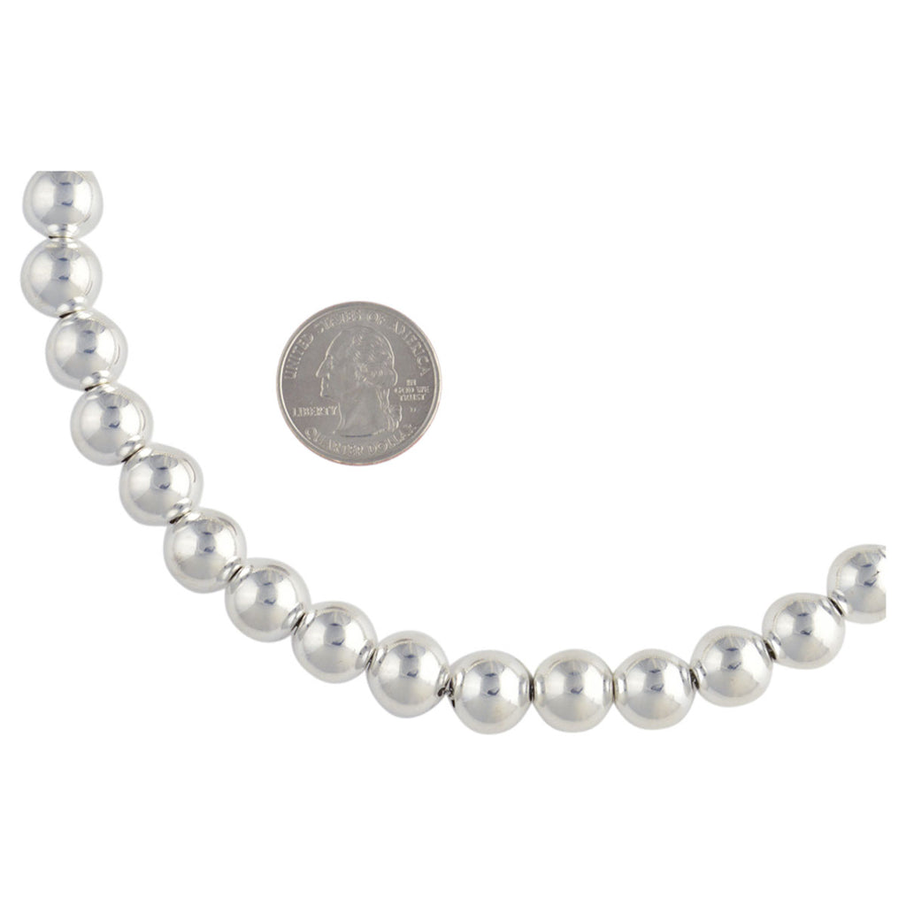 Sterling Silver Loose Hollow Bead Ball 12mm Necklace Chain Italian Italy 925