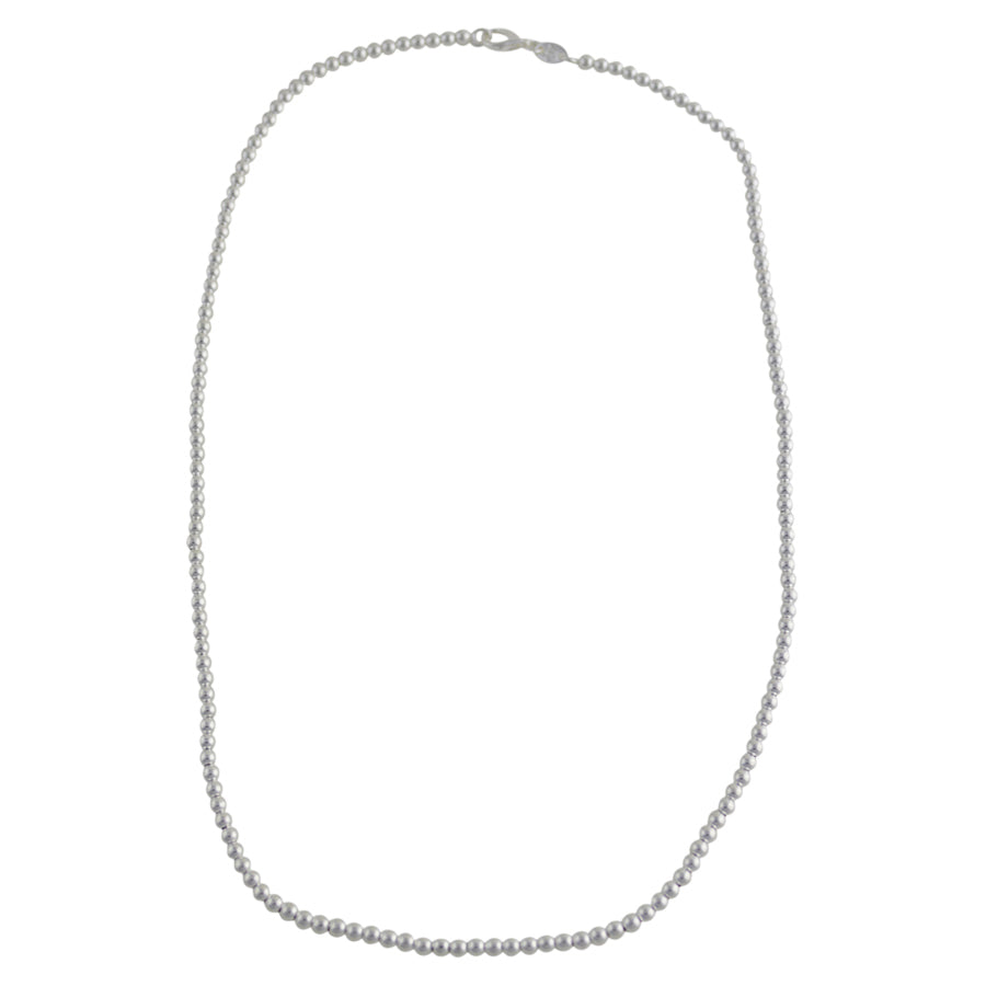 Sterling Silver Loose Hollow Bead Ball 3mm Necklace Chain Italian Italy .925