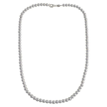 Sterling Silver Loose Hollow Bead Ball 5mm Necklace Chain Italian Italy .925