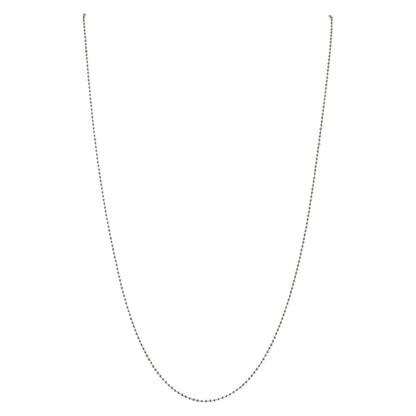 Sterling Silver Round Bead Ball 100 1mm Necklace Chain Solid Dog Tag Jewelry