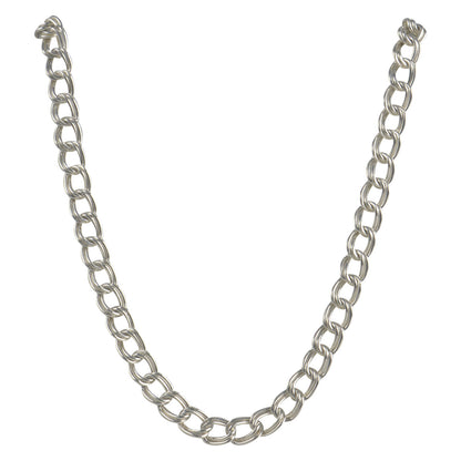 Sterling Silver Charm Double Link Parallelo 060 4mm Bracelet Chain Solid .925