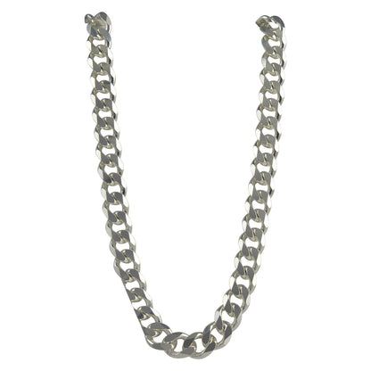 Sterling Silver Curb 350 13mm Bracelet Chain Italian Italy Solid 925 Mens Jewelry