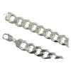 Sterling Silver Curb 400 15mm Bracelet Chain Italy Solid .925 Mens Jewelry