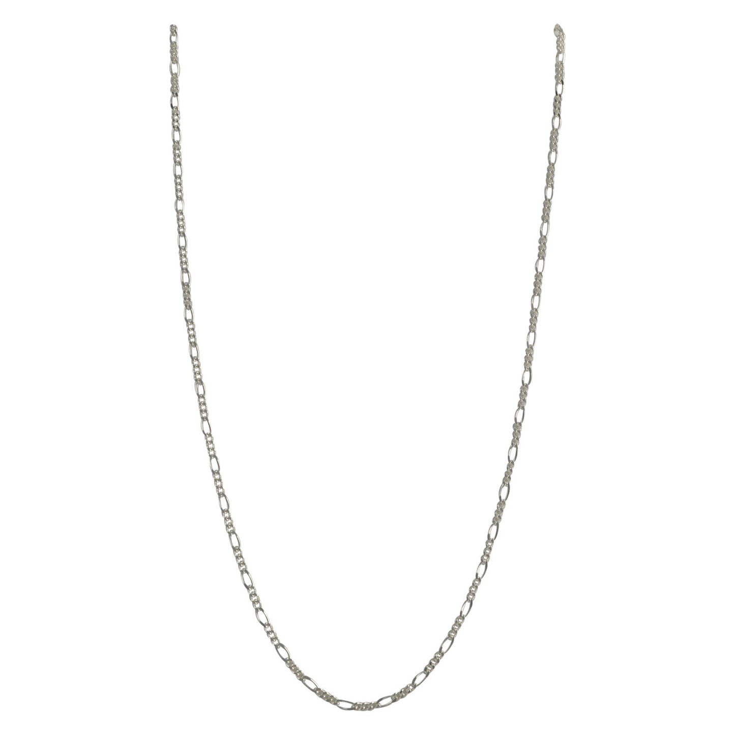 Sterling Silver Figaro 050 2mm Bracelet Chain Italian Italy Solid .925 Jewelry