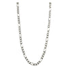 Sterling Silver Figaro 150 6mm Mens Bracelet Chain Italian Italy Solid .925