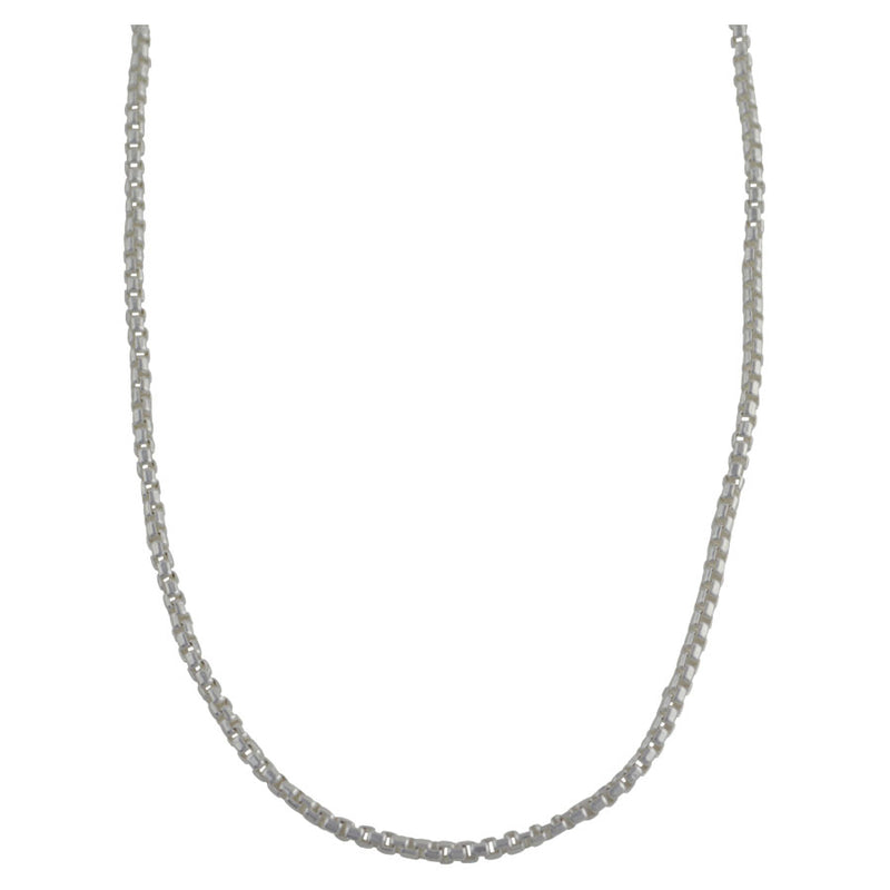 Sterling Silver Half Round Box 050 2.5mm Necklace Chain Italian Italy Solid .925